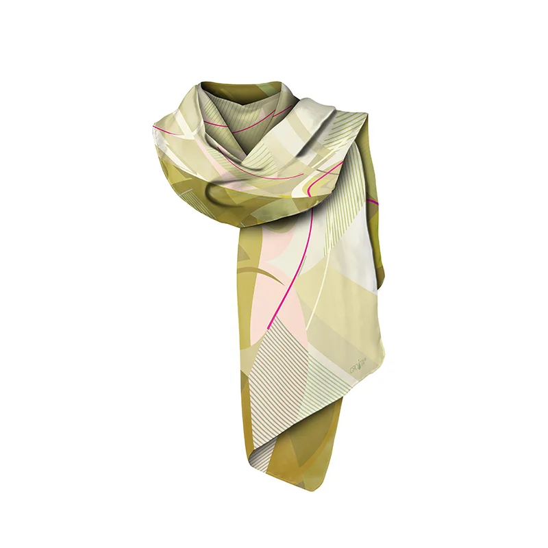 Shawl CROATA Classic  Other Green  Silk 100%  