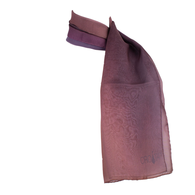 Shawl CROATA Classic Shawl, classic Solid Brown  Silk 100%  