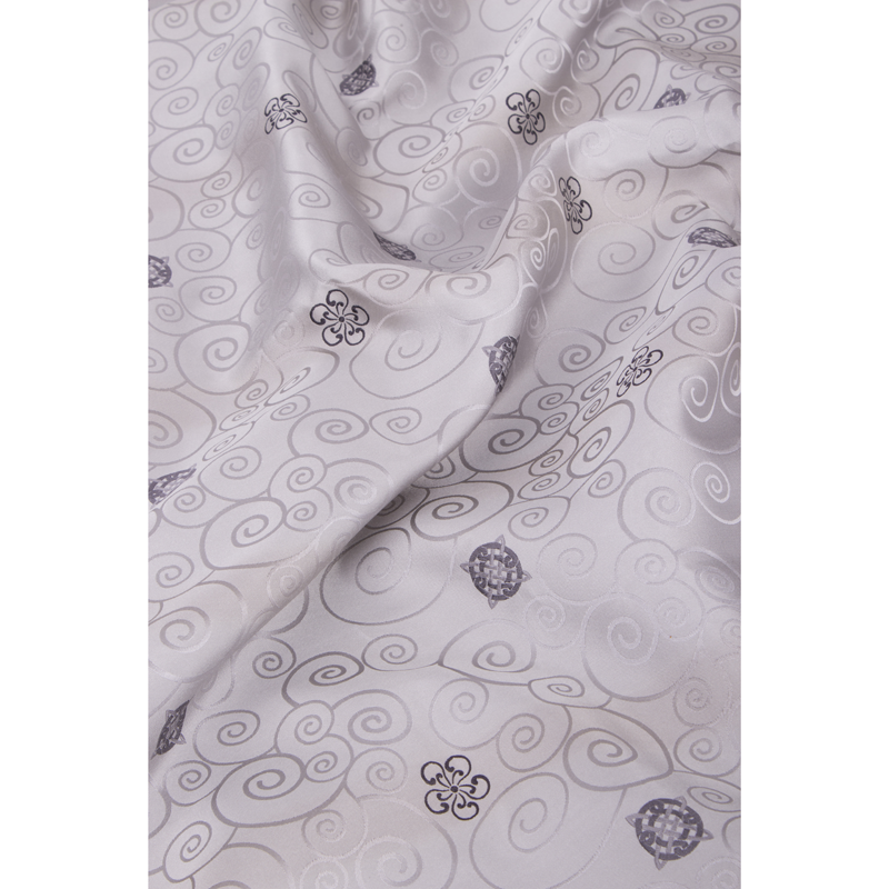Stola CROATA Brijuni Thematic Limited edition Braiding Silver  Silk 100%  