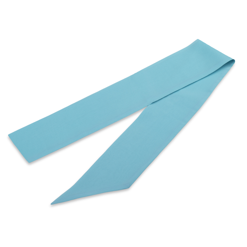 Twilly CROATA Classic  Solid Turquoise  Silk 100%  