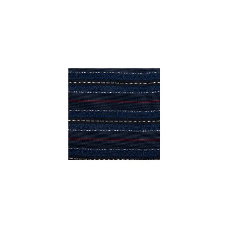 Pocket square CROATA AuHRum Thematic  Glagolitic alphabet Dark blue  Silk 95%, Metalized fiber (gold)5%  