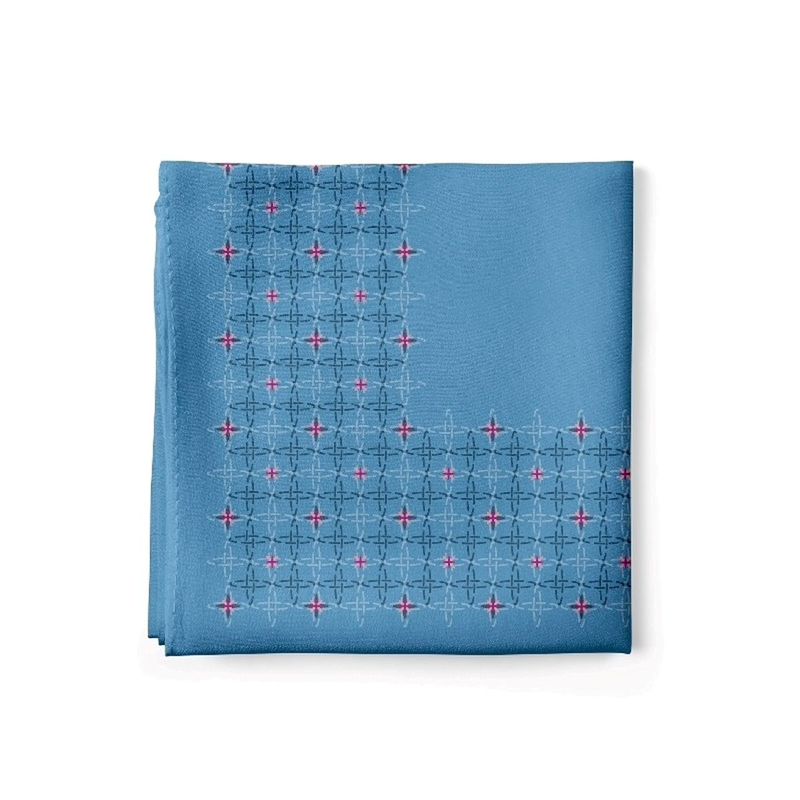 Pocket square CROATA Classic  Other Light blue  Silk 100%  