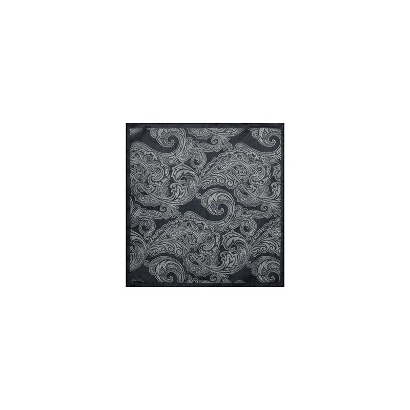 Pocket square CROATA Classic  Paisley Light blue  Silk 27%, Cotton 735  