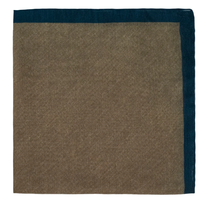 Pocket square CROATA Classic  Solid textured Beige  Silk 27%, Cotton 735  