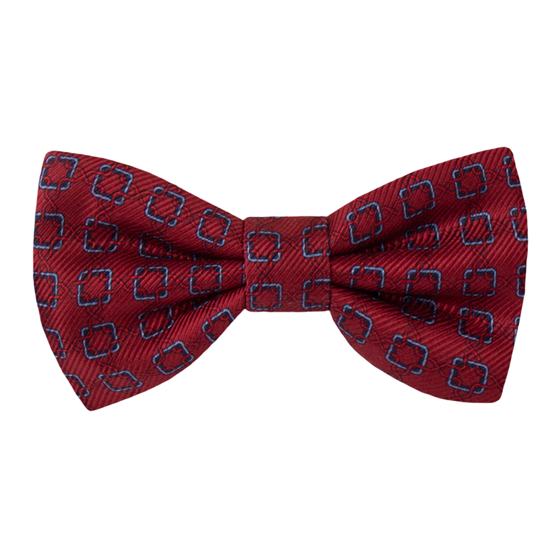 Bow tie CROATA Thematic Pre-tied bow tie Braiding Red  Silk 100%  