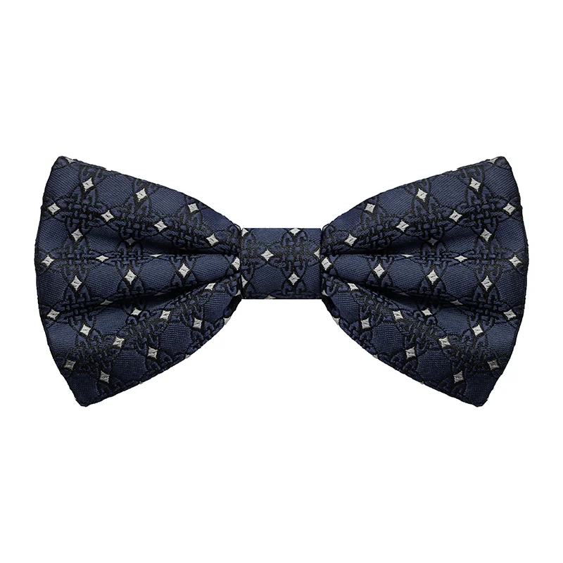 Bow tie CROATA Thematic Pre-tied bow tie Braiding Dark blue  Silk 100%  