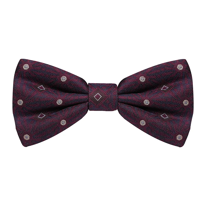 Bow tie CROATA Thematic  Glagolitic alphabet Blue  Silk 100%  