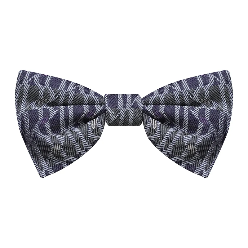 Bow tie CROATA Brijuni Thematic Pre-tied bow tie Glagolitic alphabet Purple  Silk 100%  