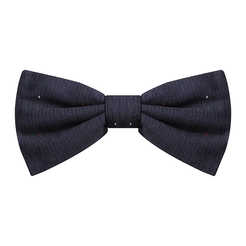 Bow tie Brijuni Thematic Pre-tied bow tie Glagolitic alphabet Dark blue  Silk 100%  