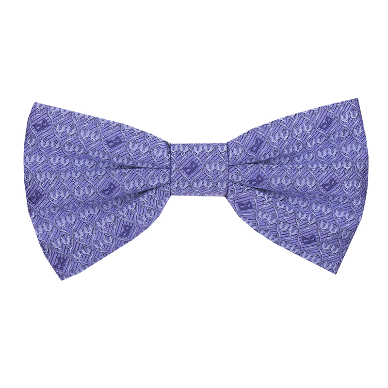 Bow tie CROATA 4 Thematic Limited edition Glagolitic alphabet Light blue  Silk 100%  