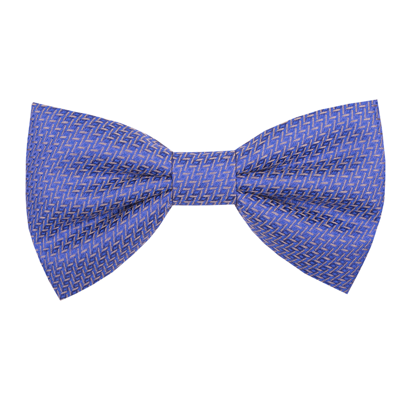 Bow tie CROATA Classic Pre-tied bow tie Small shapes Blue  Silk 100%  