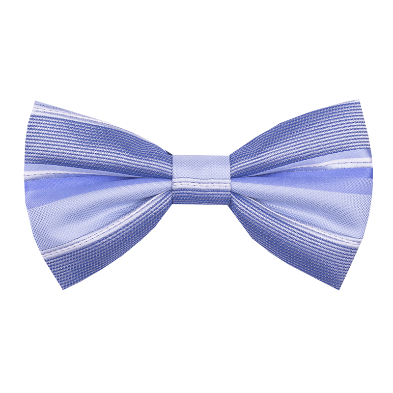 Bow tie CROATA Classic  Regimental Light blue  Silk 100%  