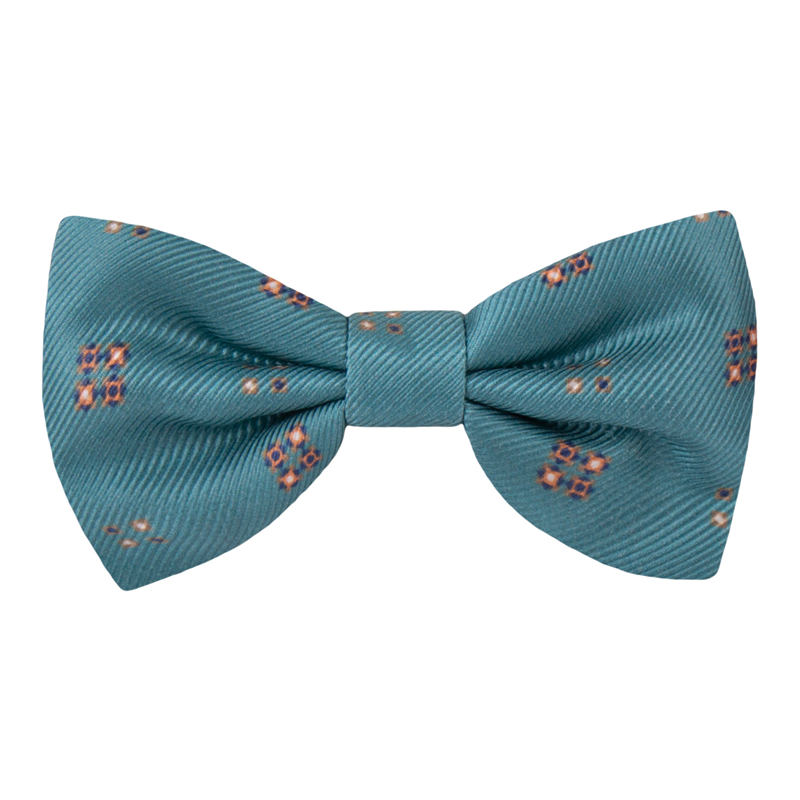 Bow tie CROATA Classic Classic Dots Green  Silk 100%  