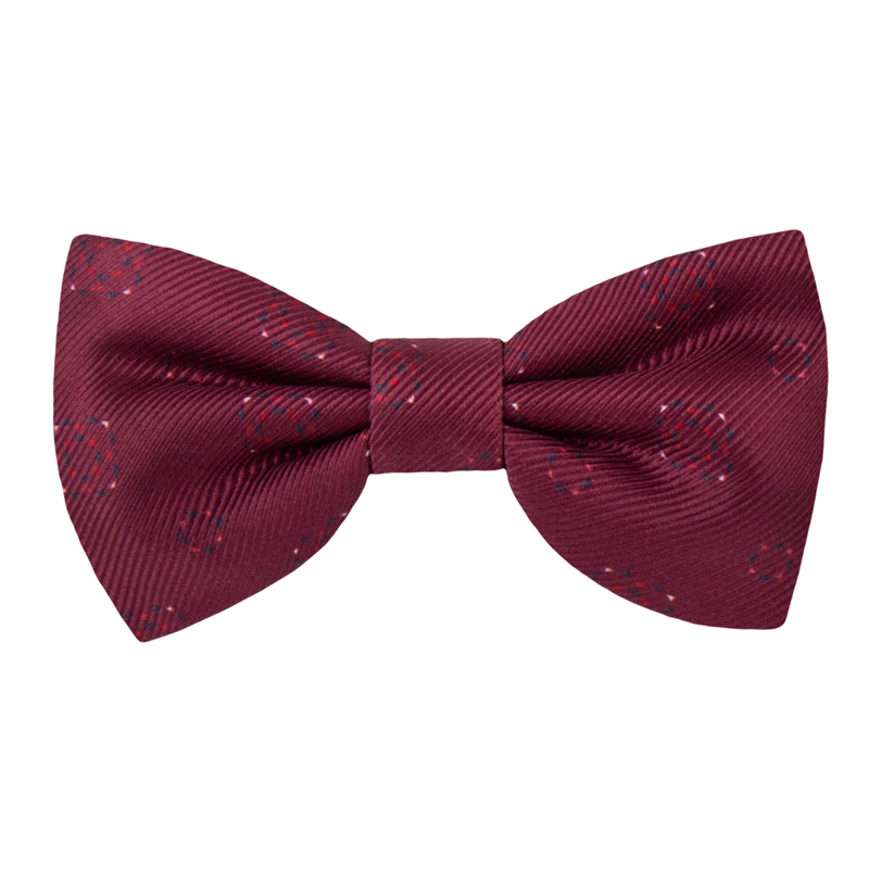 Bow tie CROATA Classic Pre-tied bow tie Other Wine red  Silk 100%  