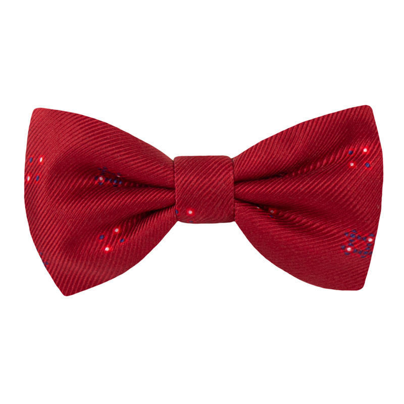 Bow tie CROATA Classic Pre-tied bow tie Dots Red  Silk 100%  