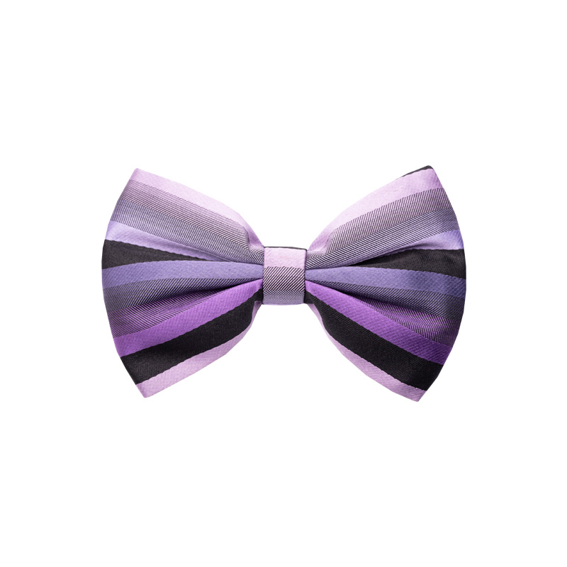 Bow tie kids CROATA Classic Kids Regimental Purple  Silk 100%  