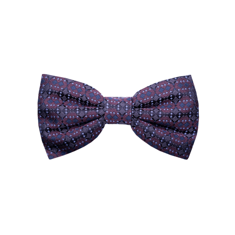 Bow tie CROATA Brijuni Classic  Squares Purple  Silk 100%  