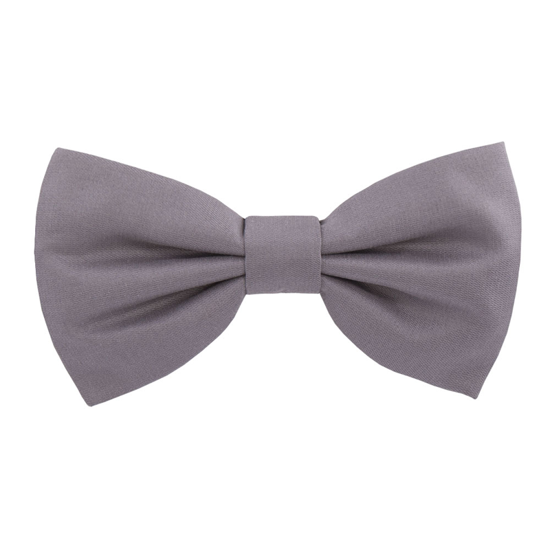 Bow tie CROATA Classic  Solid Grey  Silk 100%  