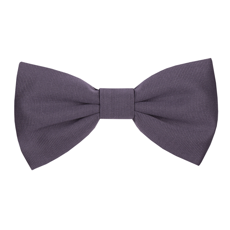 Bow tie CROATA Classic  Solid Grey  Silk 100%  
