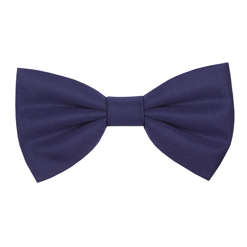 Bow tie CROATA Classic Pre-tied bow tie Regimental Dark blue  Silk 100%  