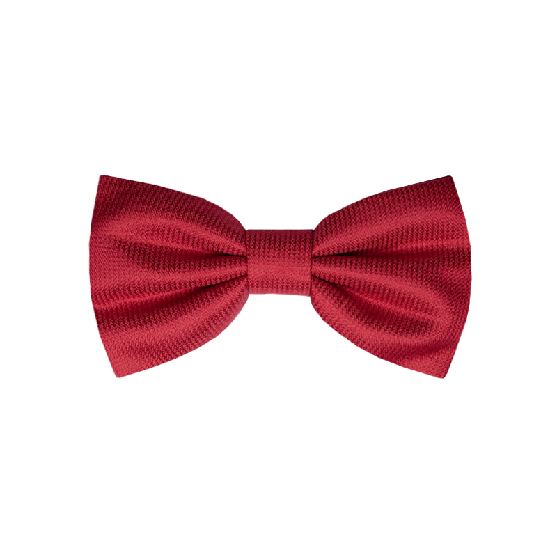 Bow tie CROATA Classic  Solid textured Red  Silk 100%  