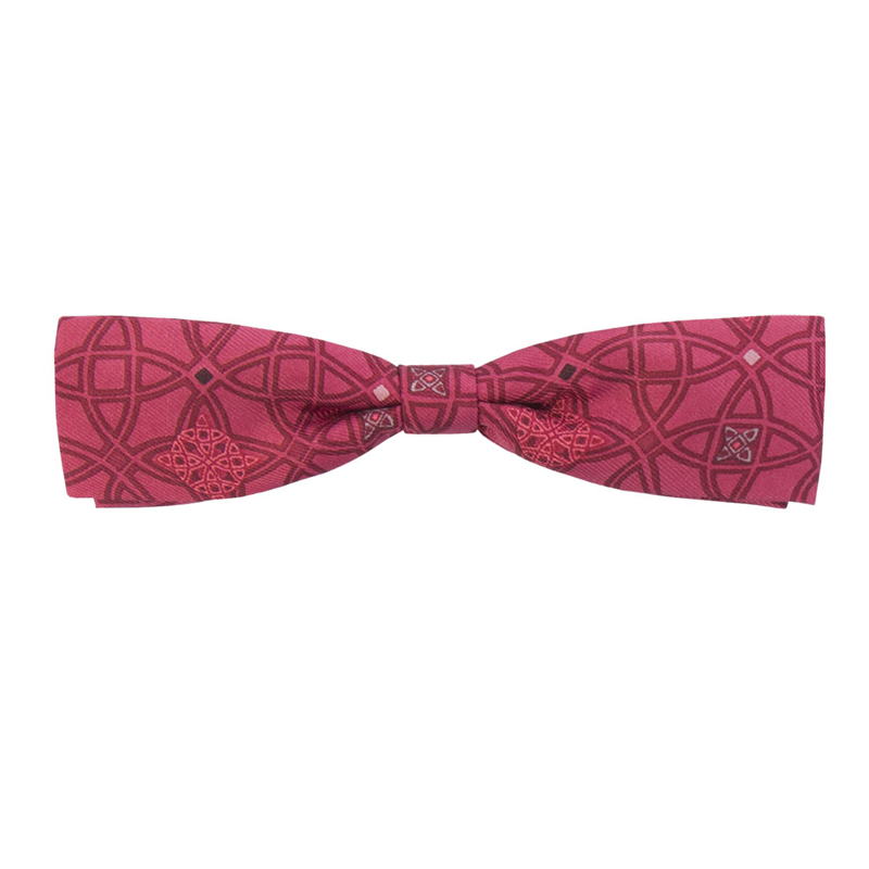 Bow tie CROATA Classic  Braiding Wine red  Silk 100%  
