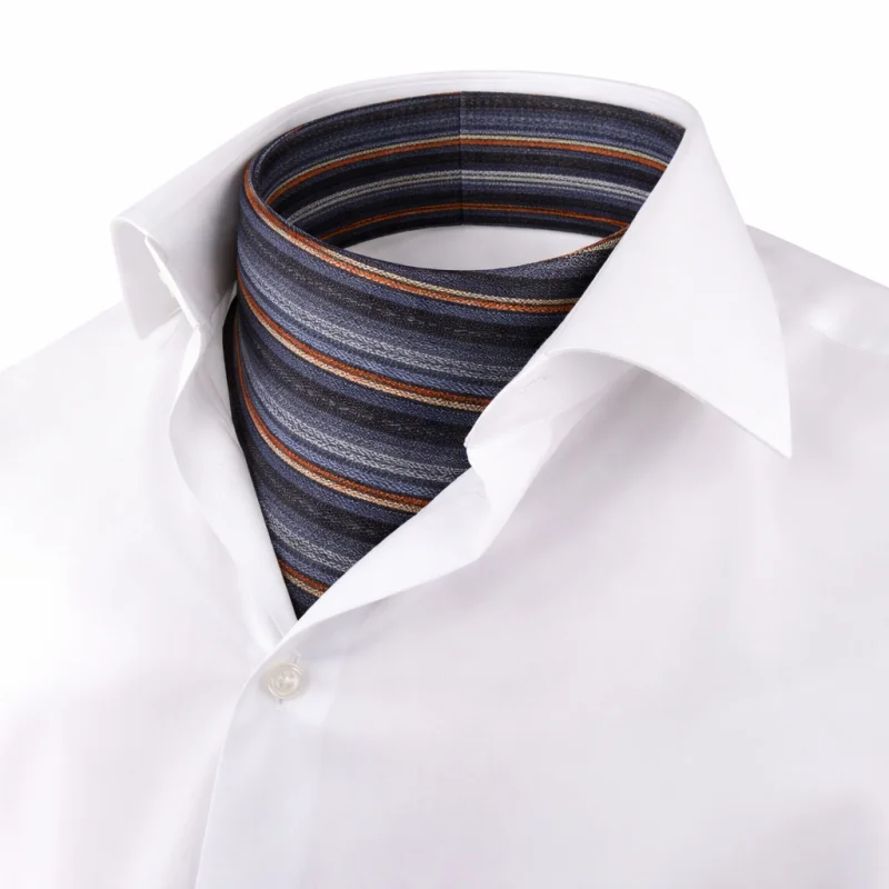 Ascot CROATA Thematic  Braiding and glagolitic alphabet Grey  Silk 100%  