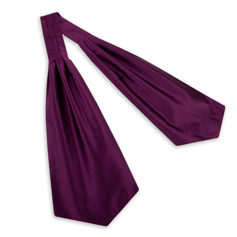 Ascot CROATA Classic Classic Solid Purple  Silk 100%  