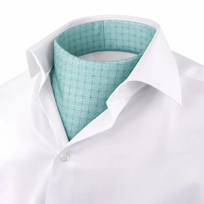 Ascot CROATA Thematic  Glagolitic alphabet Green  Silk 100%  
