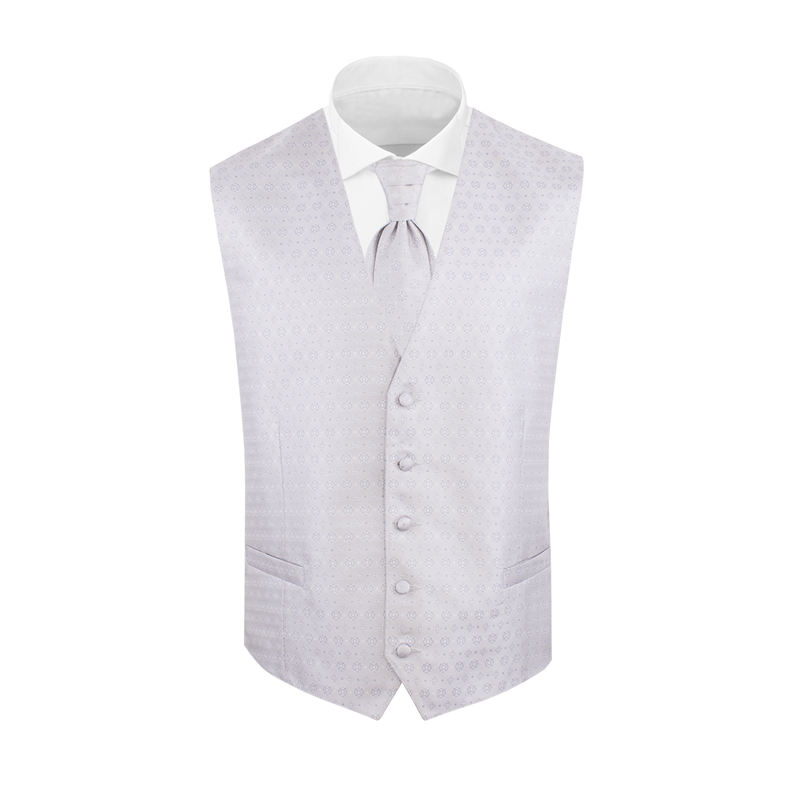 Festive set CROATA Festum Thematic Set of 2 products Braiding Light grey  Silk 100%  