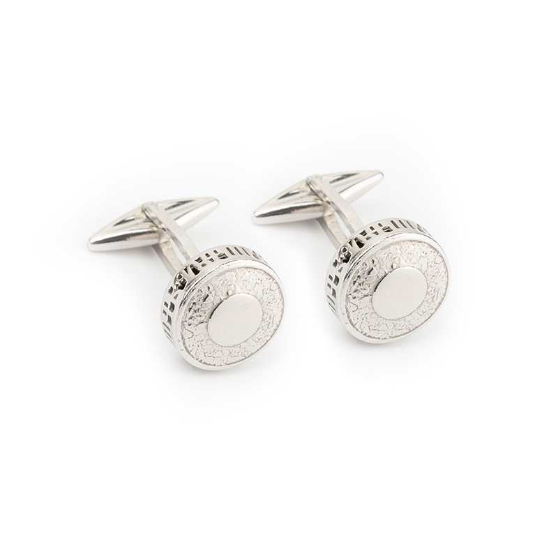 Cufflinks CROATA Thematic Thematic Glagolitic alphabet Black  Silver 925  