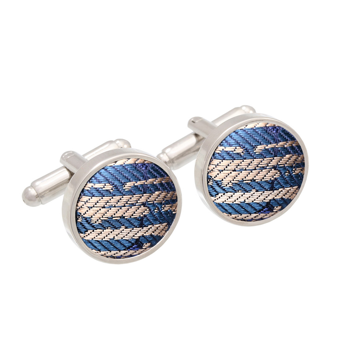 Cufflinks CROATA Thematic  Octagon Petroleum  Silk 100%  