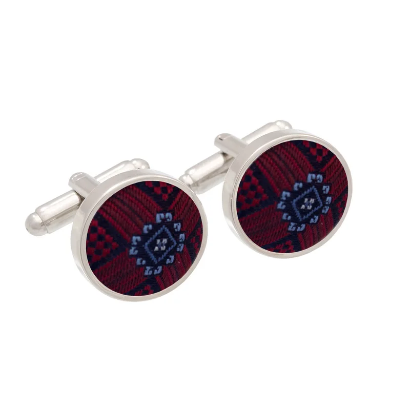 Cufflinks   Other Wine red  Silk 100%  