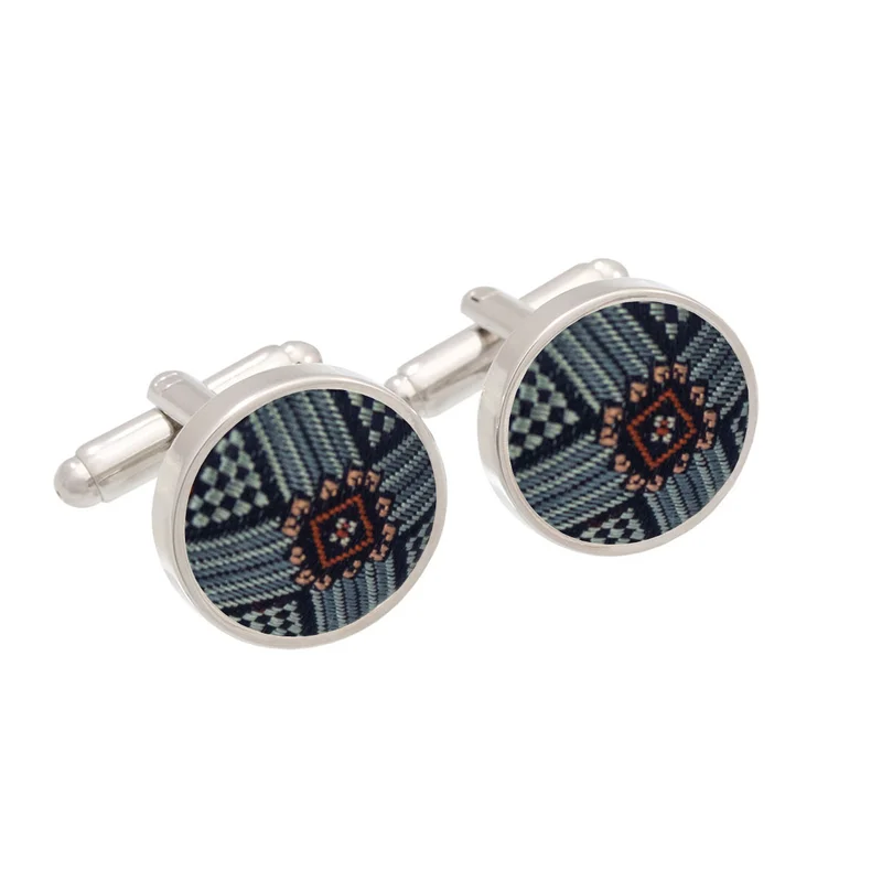 Cufflinks   Other Grey  Silk 100%  