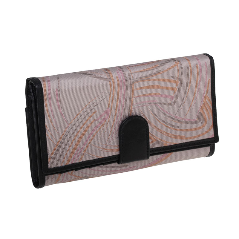 Wallet CROATA  Thematic Thematic Braiding Apricot  Leather 100%  