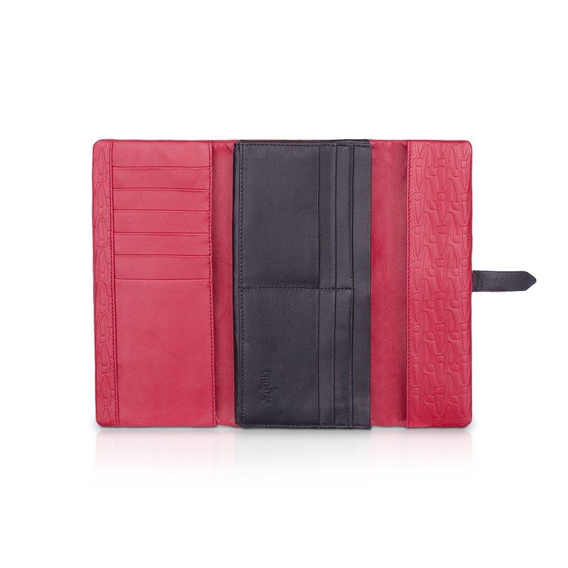 Wallet CROATA CROATA Thematic Thematic Glagolitic alphabet Red  Leather 100%  