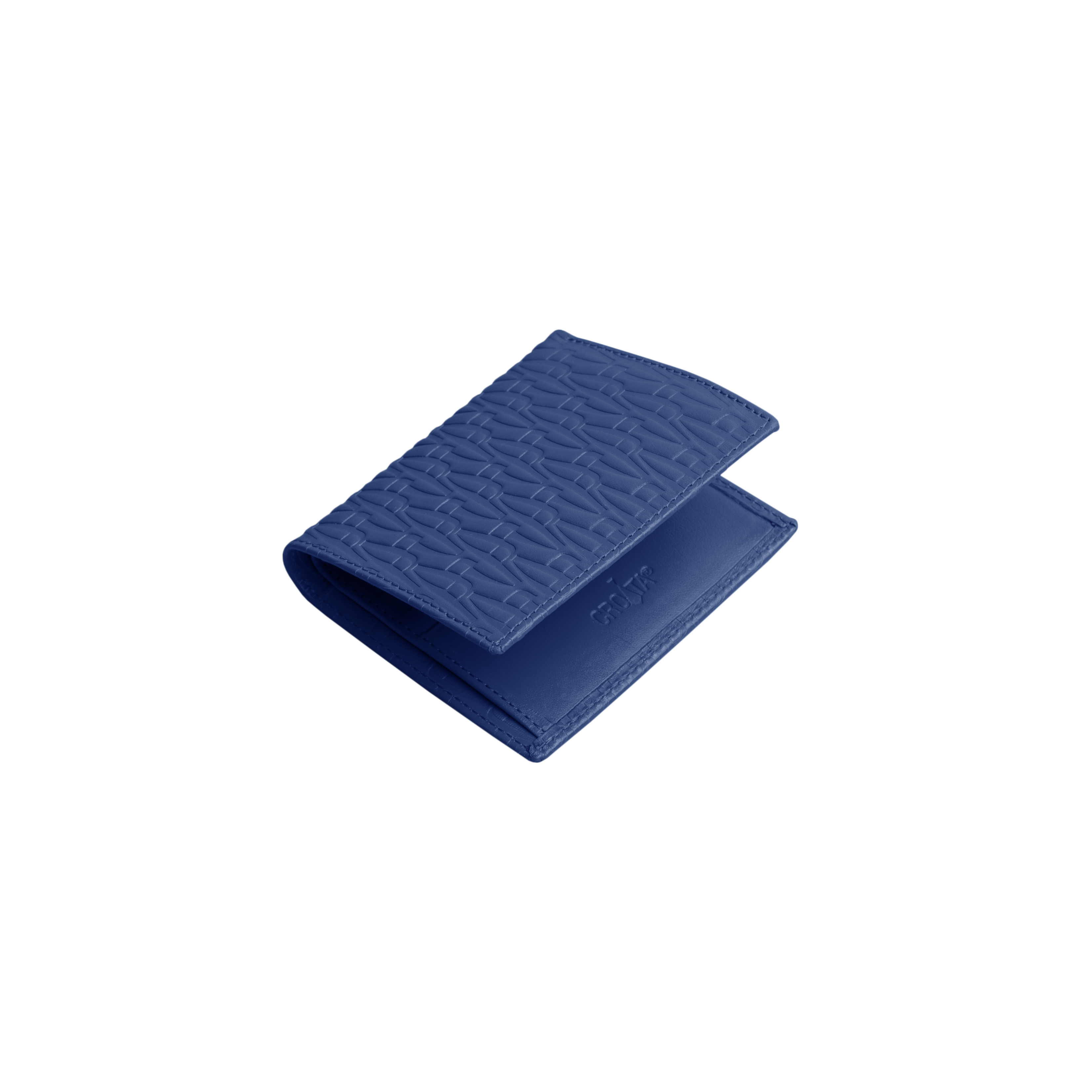 Wallet CROATA Thematic Thematic Glagolitic alphabet Dark blue  Leather 100%  