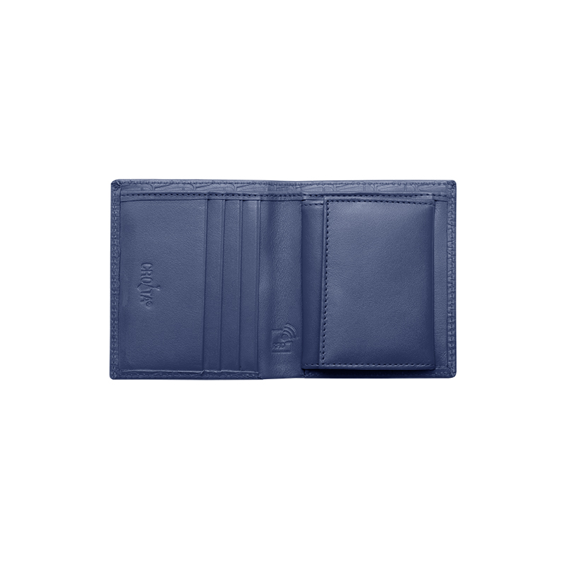 Wallet CROATA Thematic Thematic Glagolitic alphabet Dark blue  Leather 100%  