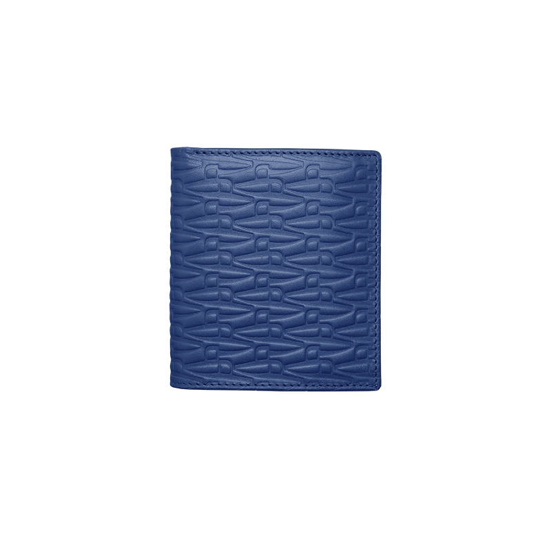 Wallet CROATA Thematic Thematic Glagolitic alphabet Dark blue  Leather 100%  