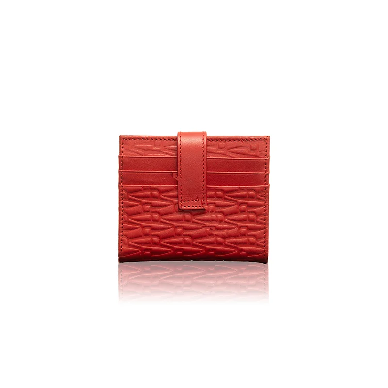 Wallet CROATA Thematic Thematic Glagolitic alphabet Red  Leather 100%  