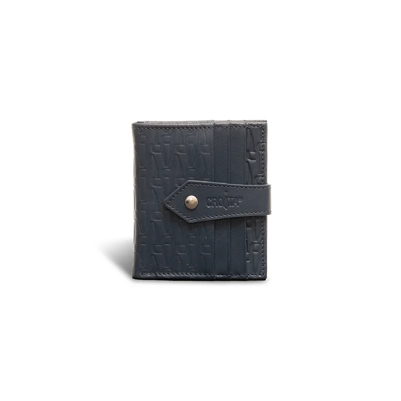 Wallet CROATA CROATA Thematic Thematic Glagolitic alphabet Dark blue  Leather 100%  
