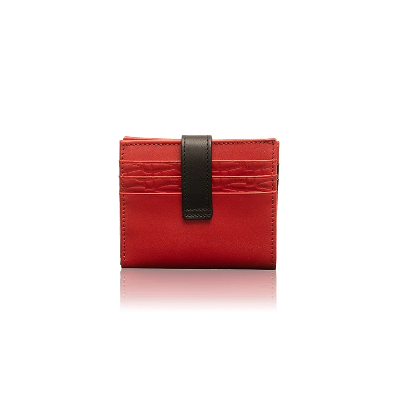 Wallet CROATA CROATA Thematic Thematic Glagolitic alphabet Red  Leather 100%  