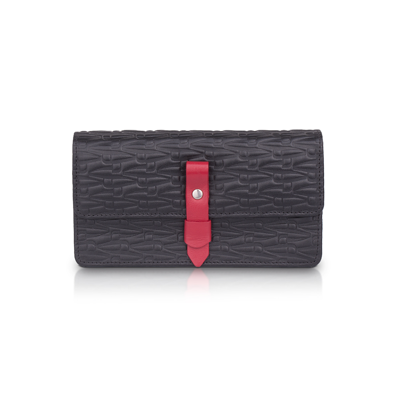 Cosmetic bag CROATA CROATA Thematic Thematic Glagolitic alphabet Black  Leather 100%  