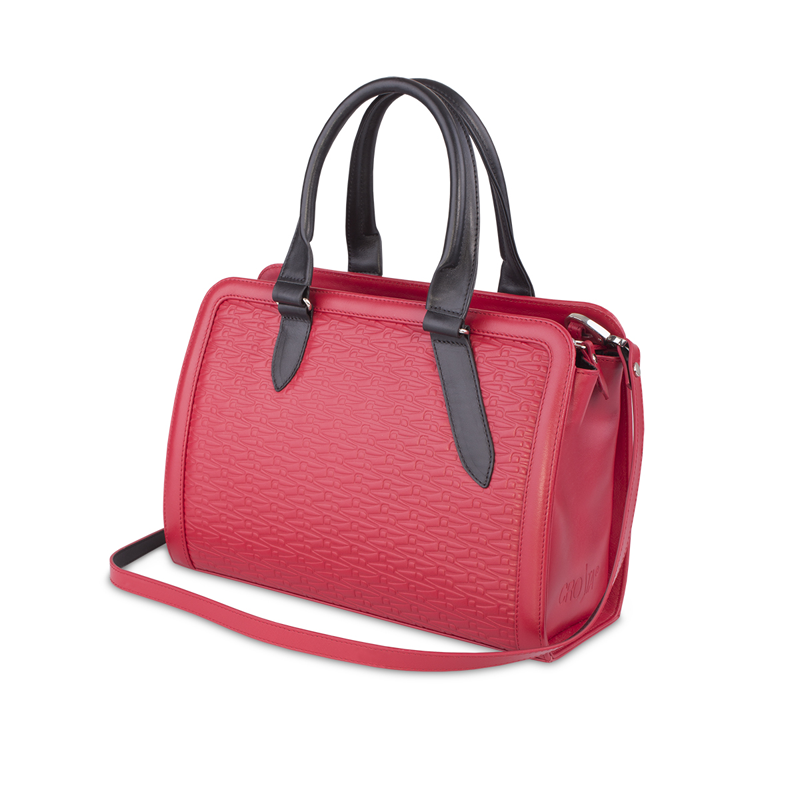 Bag CROATA Thematic Thematic Glagolitic alphabet Red  Leather 100%  