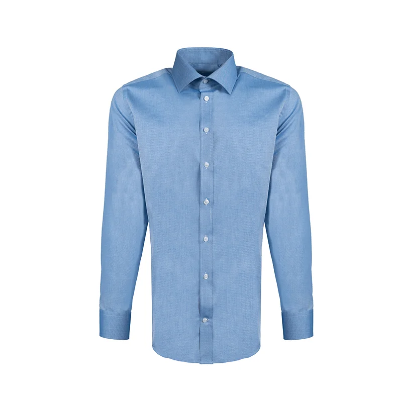 Dress shirt CROATA Trend Classic Slim Lines Dark blue  Cotton 100%  Long sleeve