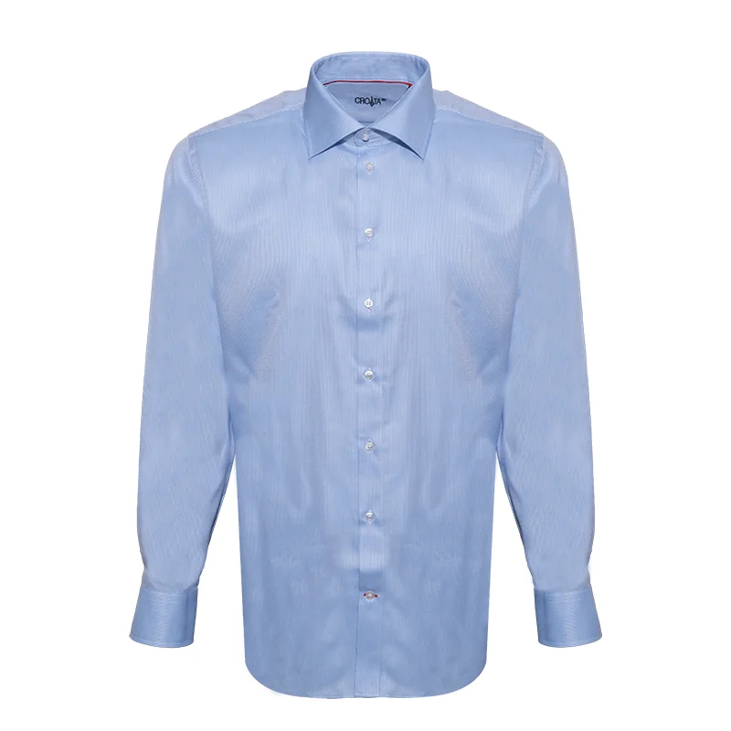 Dress shirt CROATA Brijuni Classic Tailored Small shapes Light blue  Cotton 100%  Long sleeve