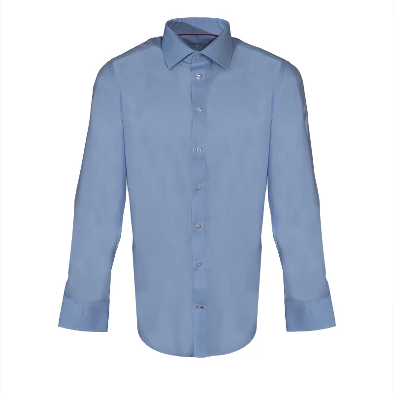 Dress shirt CROATA Brijuni Classic Slim Small shapes Light blue  Cotton 100%  Long sleeve
