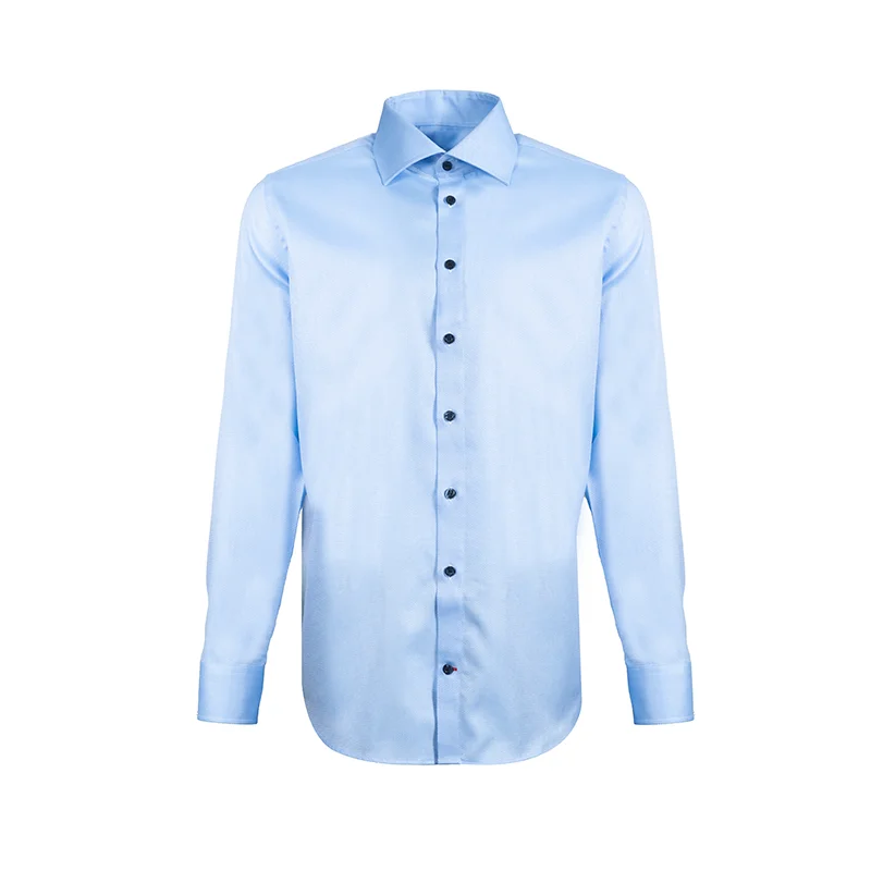 Dress shirt CROATA Dubrovnik Classic Slim Small shapes Light blue  Cotton 100%  Long sleeve