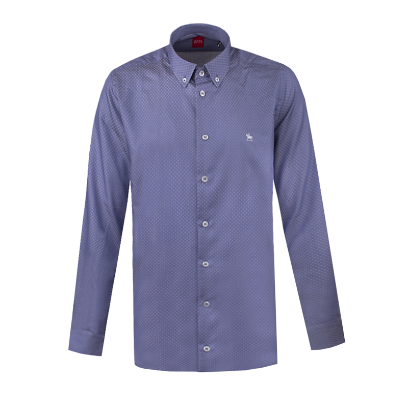 Dress shirt BaN BaN Trend Classic Tailored Small shapes Anthracite  Cotton 100%  Long sleeve
